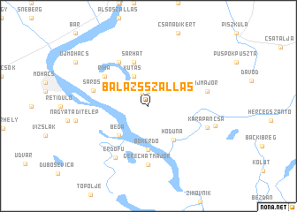 map of Balázsszállás