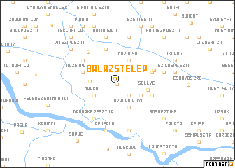 map of Balázstelep