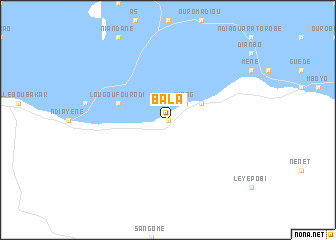 map of Bala