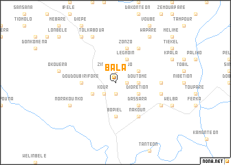 map of Bala