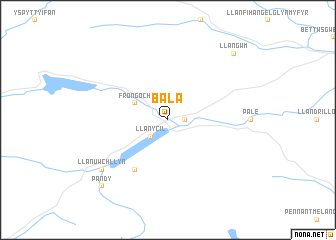 map of Bala