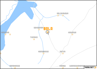 map of Bala