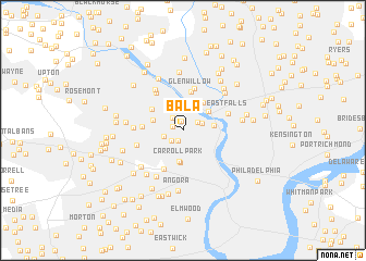 map of Bala