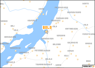 map of Bala