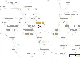 map of Bala