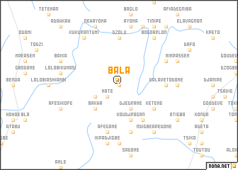 map of Bala