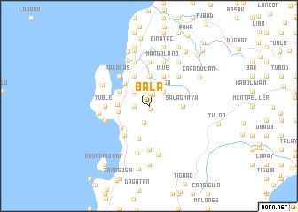 map of Bala