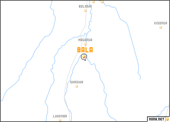 map of Bala