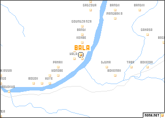 map of Bala