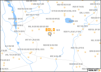 map of Balá