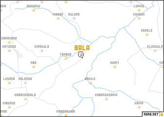 map of Bala
