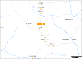 map of Bala