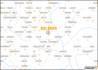 map of Balbara