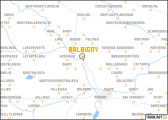 map of Balbigny