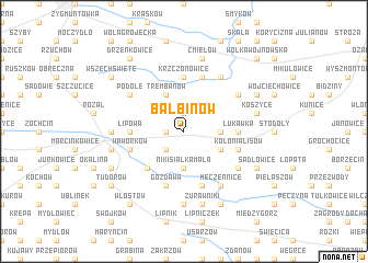 map of Balbinów