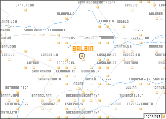 map of Balbín