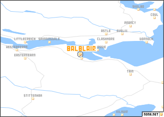 map of Balblair