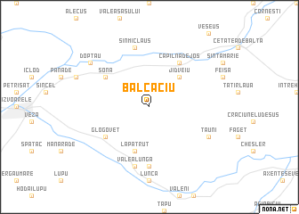 map of Bălcaciu