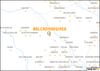 map of Balcani Marginea