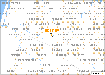 map of Balças