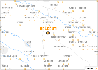 map of Bălcăuţi