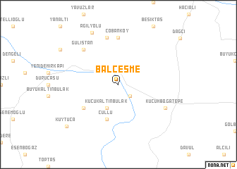 map of Balçeşme