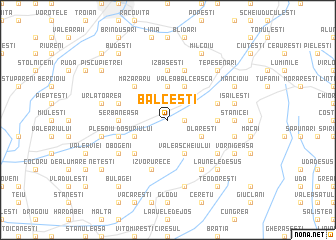 map of Bălceşti