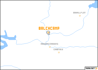 map of Balch Camp