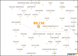 map of Balché