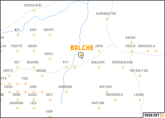 map of Balché