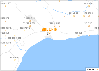 map of Balchik