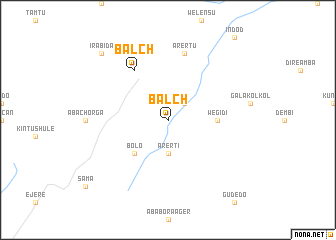 map of Balchʼ