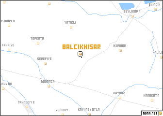 map of Balçıkhisar