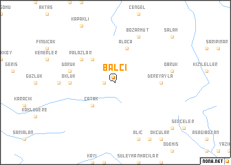 map of Balcı