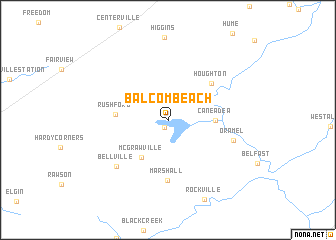 map of Balcom Beach