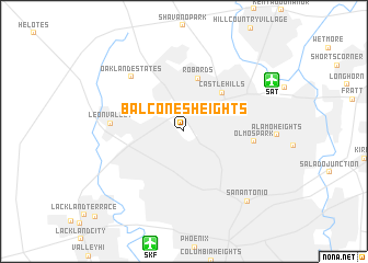 map of Balcones Heights