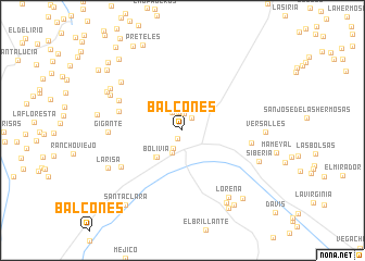 map of Balcones