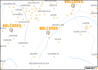 map of Balcones