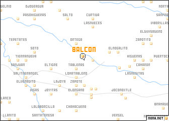 map of Balcón