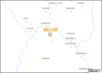 map of Balcón