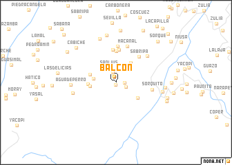 map of Balcón