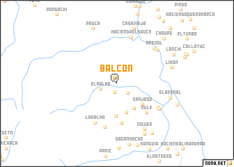 map of Balcón