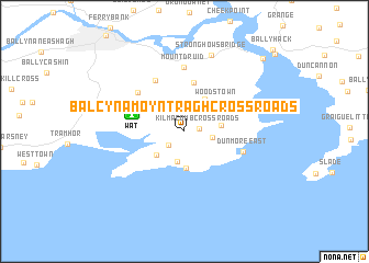 map of Balcynamoyntragh Cross Roads