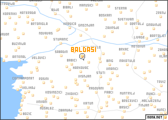 map of Baldaši