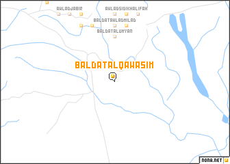 map of Baldat al Qawāsim