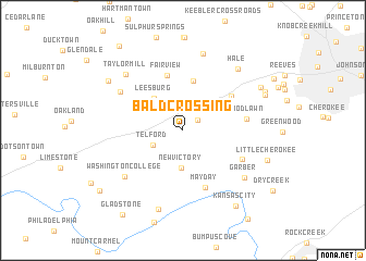 map of Bald Crossing