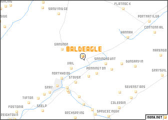 map of Bald Eagle