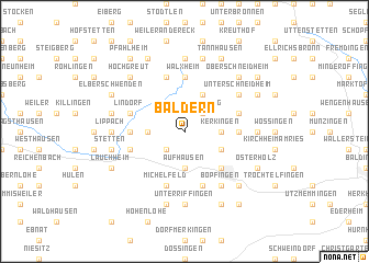 map of Baldern