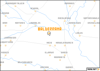 map of Balderrama