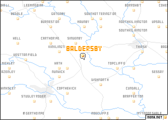 map of Baldersby